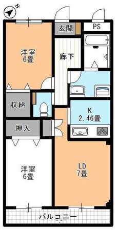 コンフォールの物件間取画像